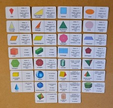 2D + 3D Shapes Properties Flash Cards - Maths Numeracy Key Stage Two SATS
