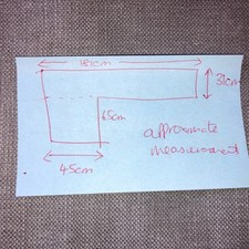 REMNANT  Romo Linara Grey Fabric  L 45 cm min -181cm max  W 31cm min -96cm max