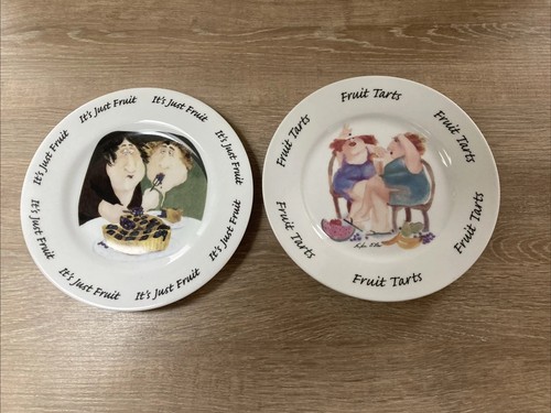 Pair erika oller plates - plates,