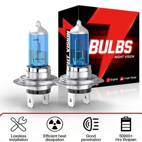 55w xenon white - 2x, h7