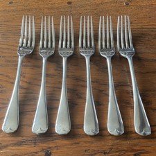 6 Antique Silver Plated Old