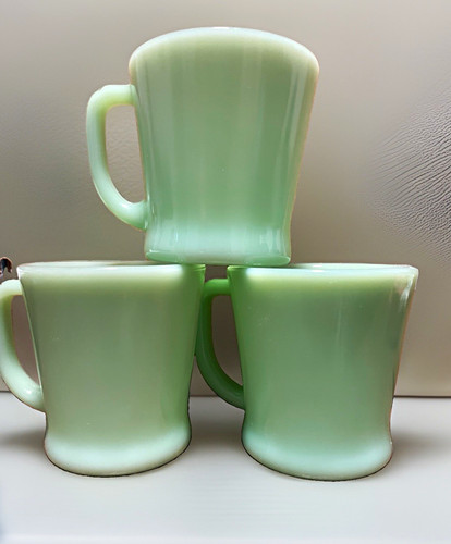Fire king jadeite - green, milk