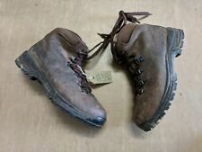 Trezeta Army Issue Surplus Brown Vibram Leather Hiking Boots Size 7 UK #354