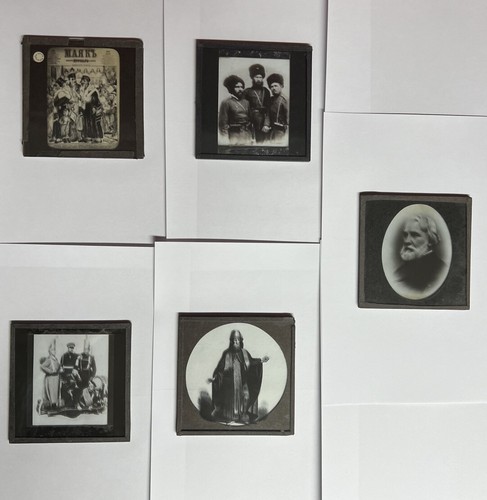 Antique glass photo slides - x,