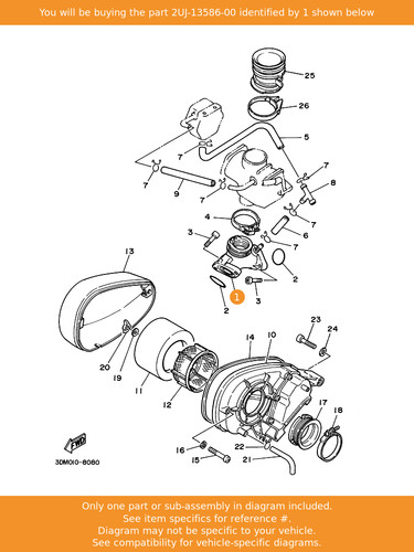 Yamaha joint carburetor - joint,, 1
