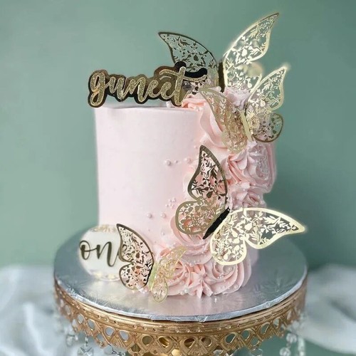 Butterflies gold wall - 3d,