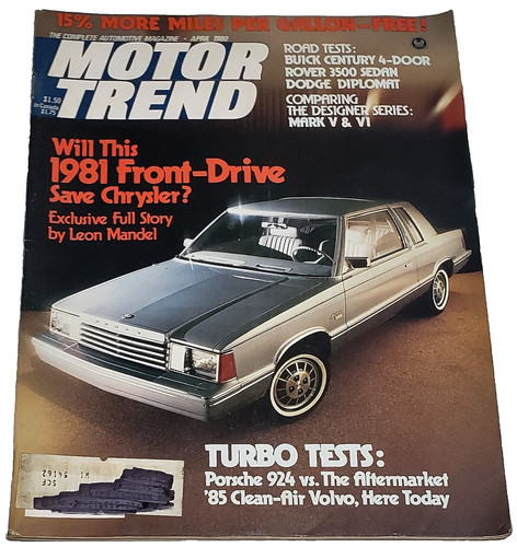 Motor trend magazine apr 1980 - magazine,