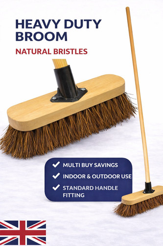 Heavy duty outdoor broom - duty,