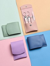 7PCS Manicure Pedicure Set – Stainless Steel Nail Clipper Kit with Travel Case