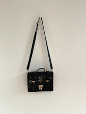Hogwarts Harry Potter Bag Satchel Black Faux Leather Crossbody Handbag