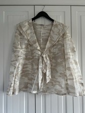 Unique Sheer Camo Linen Cotton