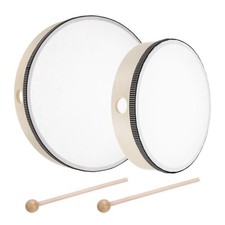 2 Pcs Hand Drum 10 Inch & 8