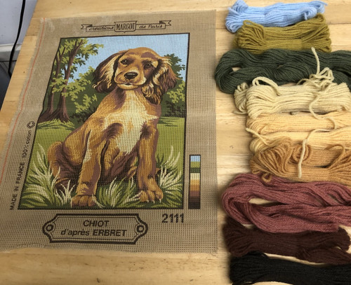 Dmc tapestry kit chiot - dmc,