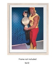 Late Hulk Hogan Hand Signed