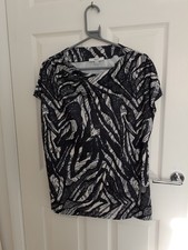 Ladies Next Black White Top
