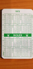 Rolex Calendar 1973/1974 green