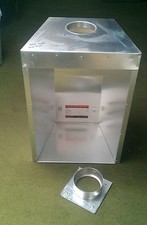 Large Gather gas flue liner twin wall tapered collector box for HE inset fires