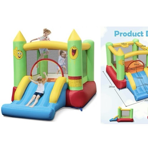 Inflatable bouncy castle with - inflatable,