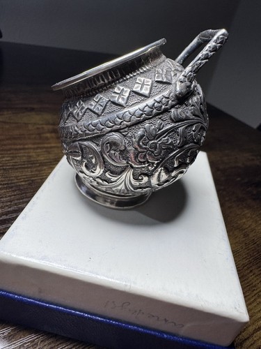 Antique indian silver sugar - antique,