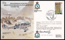 WWI Victoria Cross Winner FERDINAND WEST VC CBE MC Signed RAF D.H9a Bomber Cover