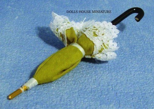 Green umbrella dolls house - umbrella,