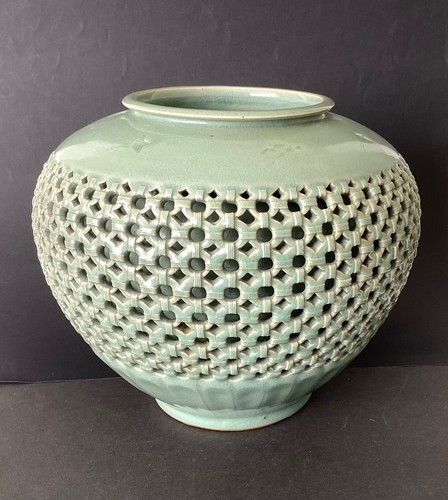 Vintage celadon stork - celadon, “stork”