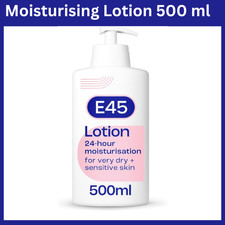 E45 Moisturising Lotion 500 ml for Dry & Sensitive Skin - Long-Lasting Hydration