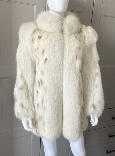 Real blush fox fur - blush, coat