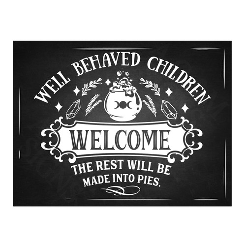 Witches kitchen quote metal - kitchen,
