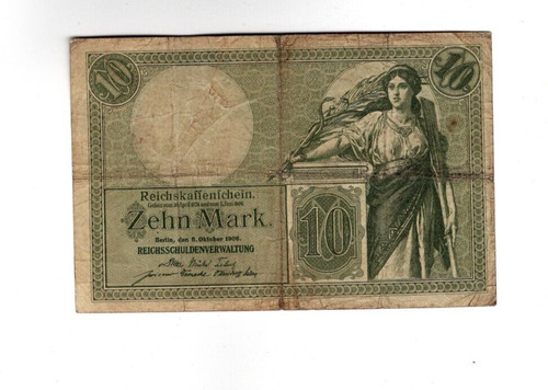Genuine german empire mark - german, 10