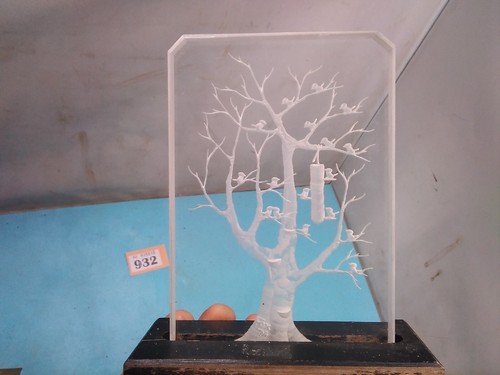 Unusual perspex birds tree - perspex, in