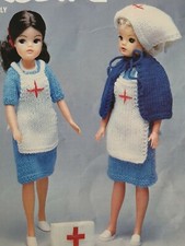 Sindy Dolls 4ply  Nurse Outfit