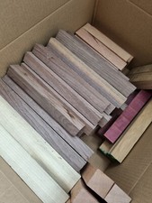1kg Exotic Hardwood Pen blanks - Walnut, Maple, Cherry, Purpleheart, Sapele, Etc