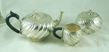 Victorian German Silver Batchelors Tea Set JD Schleissner & Sohn 376g BIZX