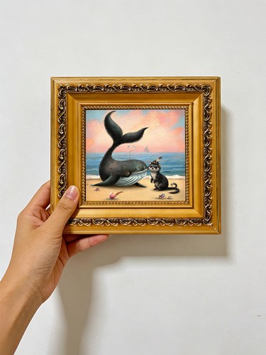 Whale and cat beach - cat,