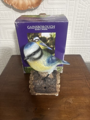 Blue tit bird stump singing - blue,
