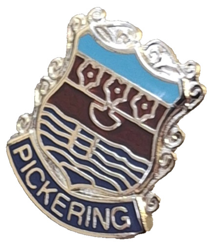 Pickering town small - town, badge