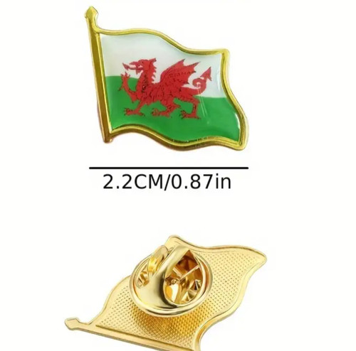 Wales flag lapel pin badge - wales,,