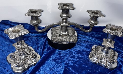 Silver plated ornate - silver,