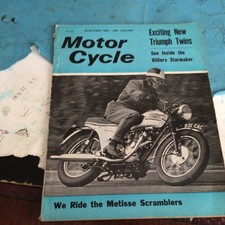 RICKMAN METISSE SCRAMBLING ARTICLE MOTORCYCLE MAGAZINE 1962