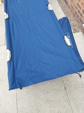 Hi-Gear Blue Single Folding Camp Bed. 
