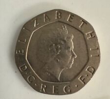 Genuine Rare No Date 20p Mule No Date Coin. Good Circulated Grade undated