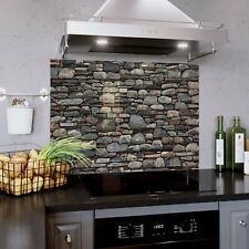 Glass Splashback Kitchen Tile Cooker Panel ANY SIZE Natural Stone Wall 1451