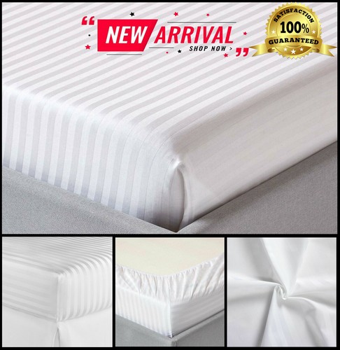 Satin stripe fitted - satin,