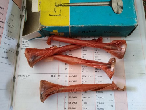 Engine exhaust valve set - engine,