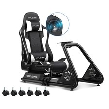 GTPLAYER Racing Simulator Cockpit with Seat wheel stand G25 G27 G29 Perfect gift