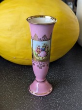 Vintage JK Decor Carlsbad Alt Wien Pink Porcelain Bud Vase 4"
