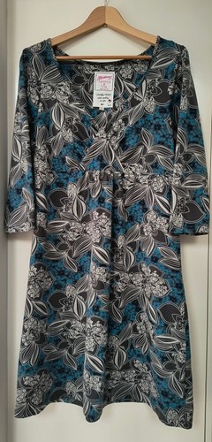 Mantaray blue grey floral - mantaray,