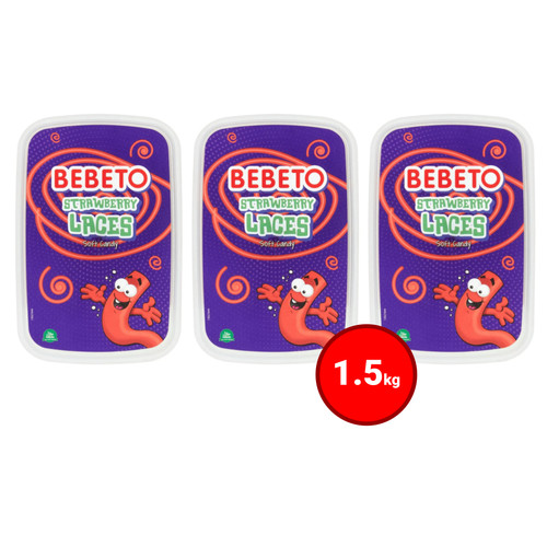 5kg bebeto strawberry - bebeto, laces