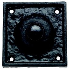 Antique black bell - black, push
